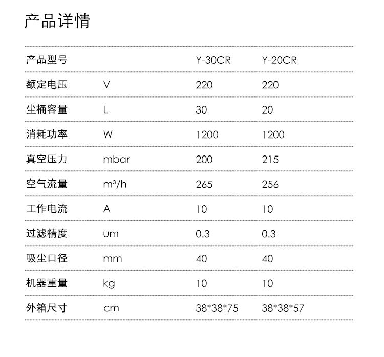 御衛(wèi)仕無(wú)塵室吸塵器Y-30CR